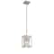 Designers Fountain Linares 100 Watt 1 Light Aged Platinum Mini-Pendant with Crystal Prisms Shade 87430-AP - alternate 1